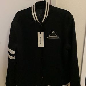 Men’s letterman’s street wear fashion jacket. Size Large. Brand new with tags